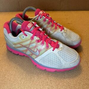 Nike Lunarglide 2 Running‎ Shoes Pink Grey 407981-006 Low Top Sneakers Size 7Y